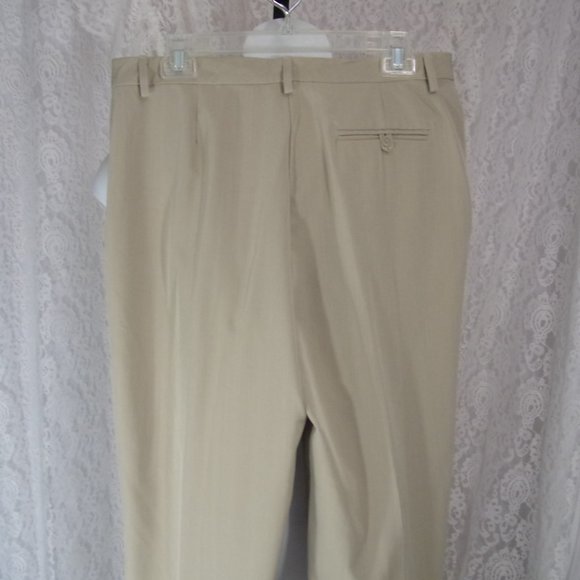 Khaki Dress Pants Slacks Straight Leg Size 12 - Picture 3 of 3